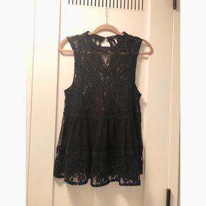 Free People Lace Sleeveless Top